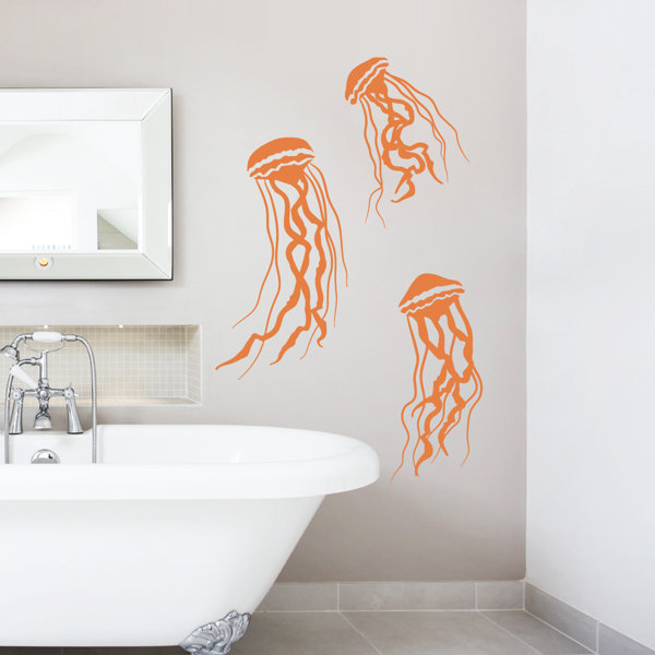 Highland Dunes Jelly Fish Wall Decal & Reviews Wayfair